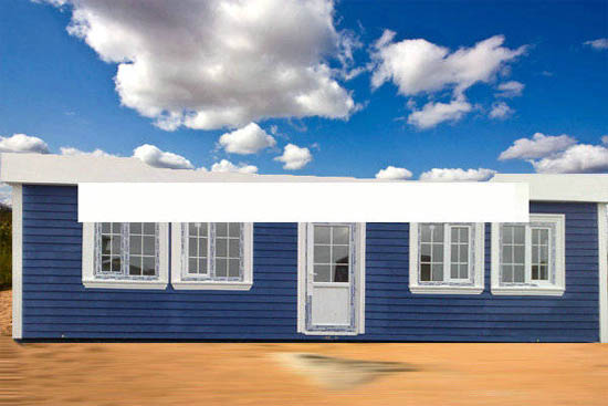 阳光洒进了活动板房